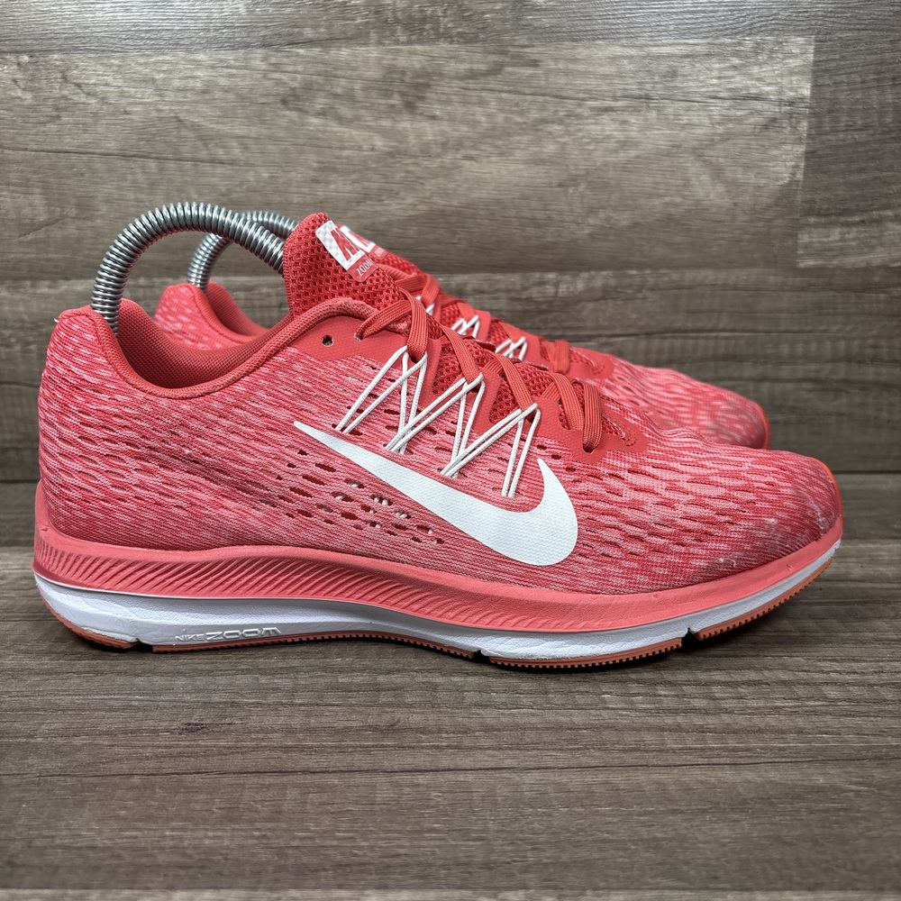 Nike Zoom Winflo 5 Pink Womens US Size 8.5 EUR 40 AA7414-800 Running Shoes